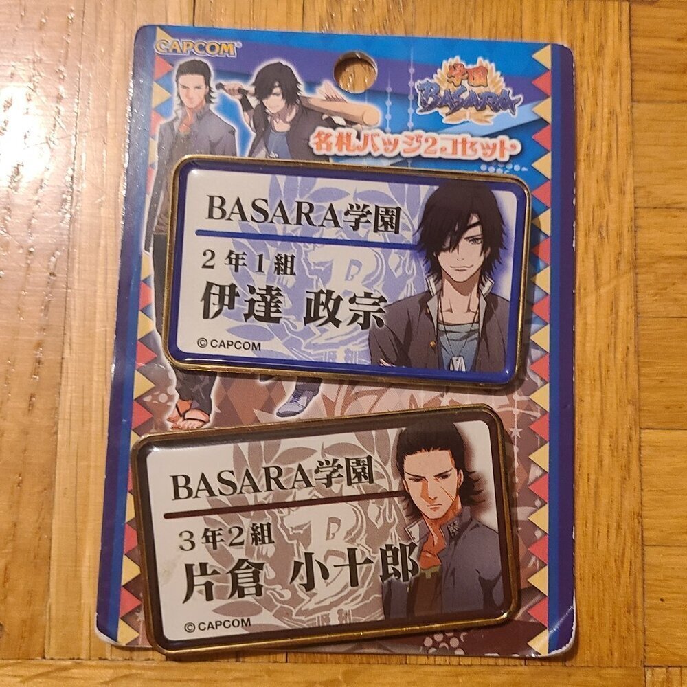 *4 for $30* Vintage Anime Pin Set - Sengoku Basara Pins - Capcom Character Pins